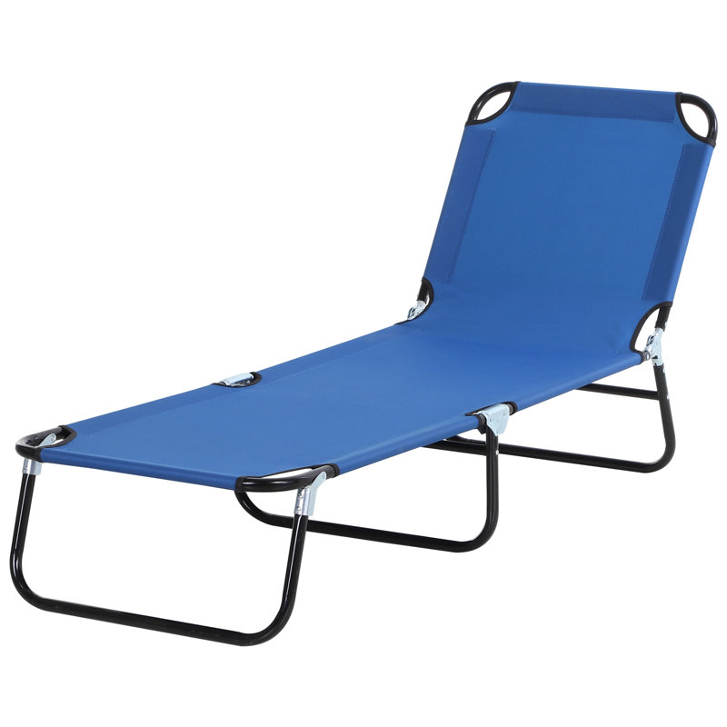 Chaises longues de piscine Goddard Outsunny, Bleu