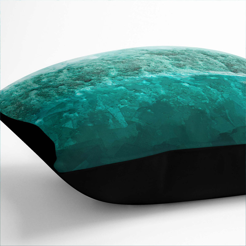 Square Throw Cushion, Black, 55cm H x 55cm W x 20cm D