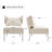 Upholstered Accent Barrel Chair With Removable Back Cushion Set Of 2-514914909