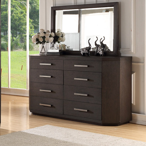 Commode double 8 tiroirs avec miroir Lundquist