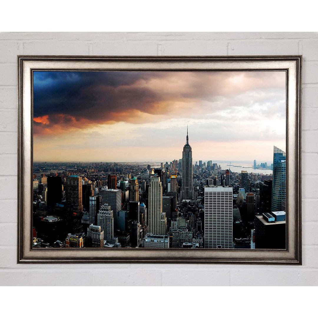 New York City As The Sun Comes Up - Einzelne Bilderrahmen Kunstdrucke