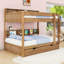 Lit superposé en bois avec lit gigogne simple et tablettes-1093742962-1093742967