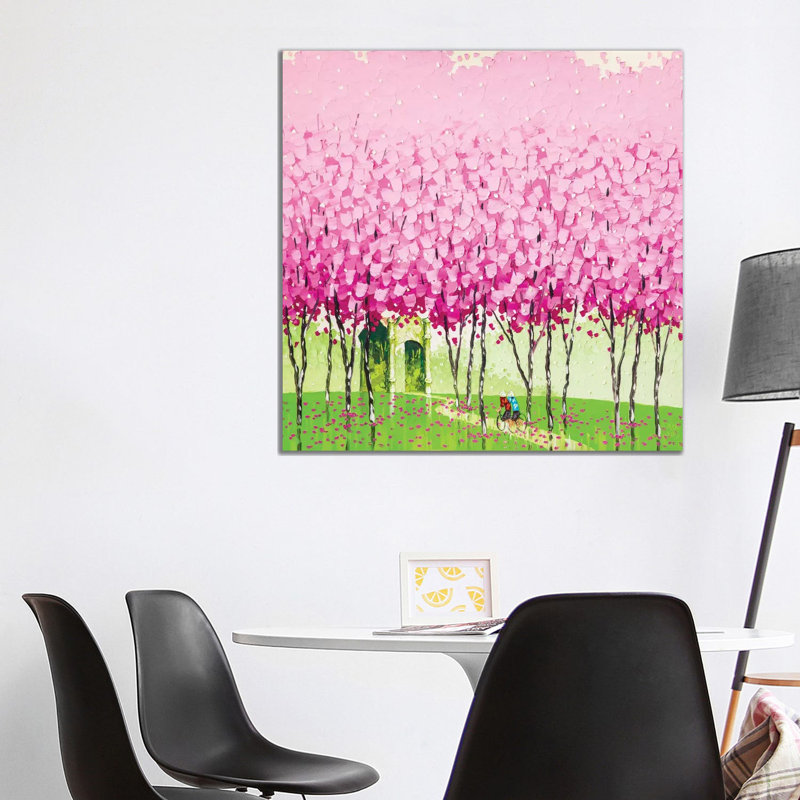 Happiness by Phan Thu Trang - Painting on Canvas, Wrapped Canvas, 93.98 cm H x 93.98 cm W x 1.91 cm D
