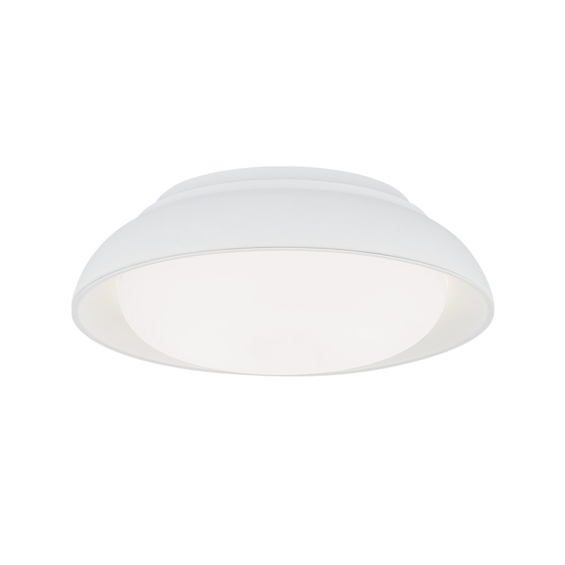Acrylic LED Flush Mount, Sand White, 5.38'' H x 15'' W x 15'' D