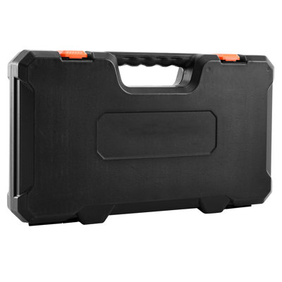 33 Pieces Socket 1/2 Inch Drive And Metric Mechanic Tool Kit Ratchet Wrench Extension Bar Storage Case Alloy Steel Custom Shockproof Slots Hrc42 - 48