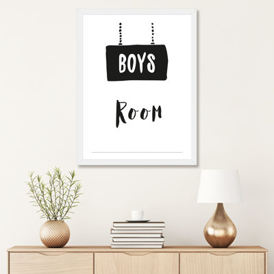 " Boys Room Black "