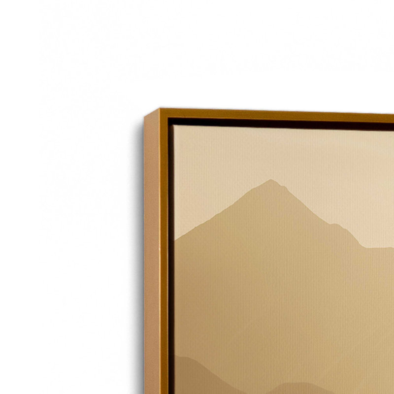 Impression sur toile Peaceful Mountain Drive I, Encadrement doré, H 12,75 po x l 18,75 po x P 1,75 po