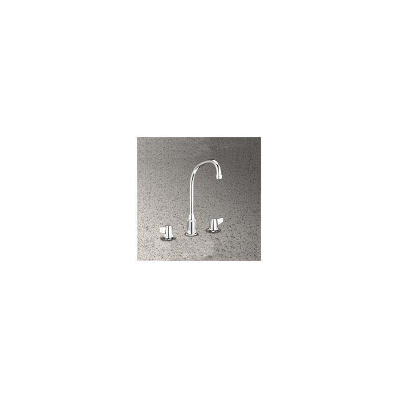 Dual Handle Classroom/Institutional Faucet with Retractable Spray