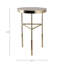 Table de bout chic avec plateau mince en travertin Chic