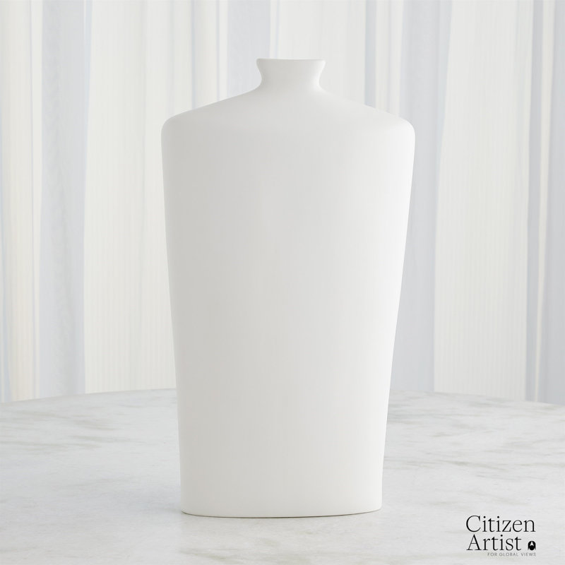 Terzo Handmade Ceramic Table Vase, 23" H x 12.5" W x 4.5" D