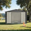 Remise de rangement extérieure en métal 10 x 8 pi avec portes verrouillables-109306199-109306198