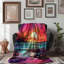 Sunset Tones - couverture en sherpa de qualité supérieure 1 pièce-100679035