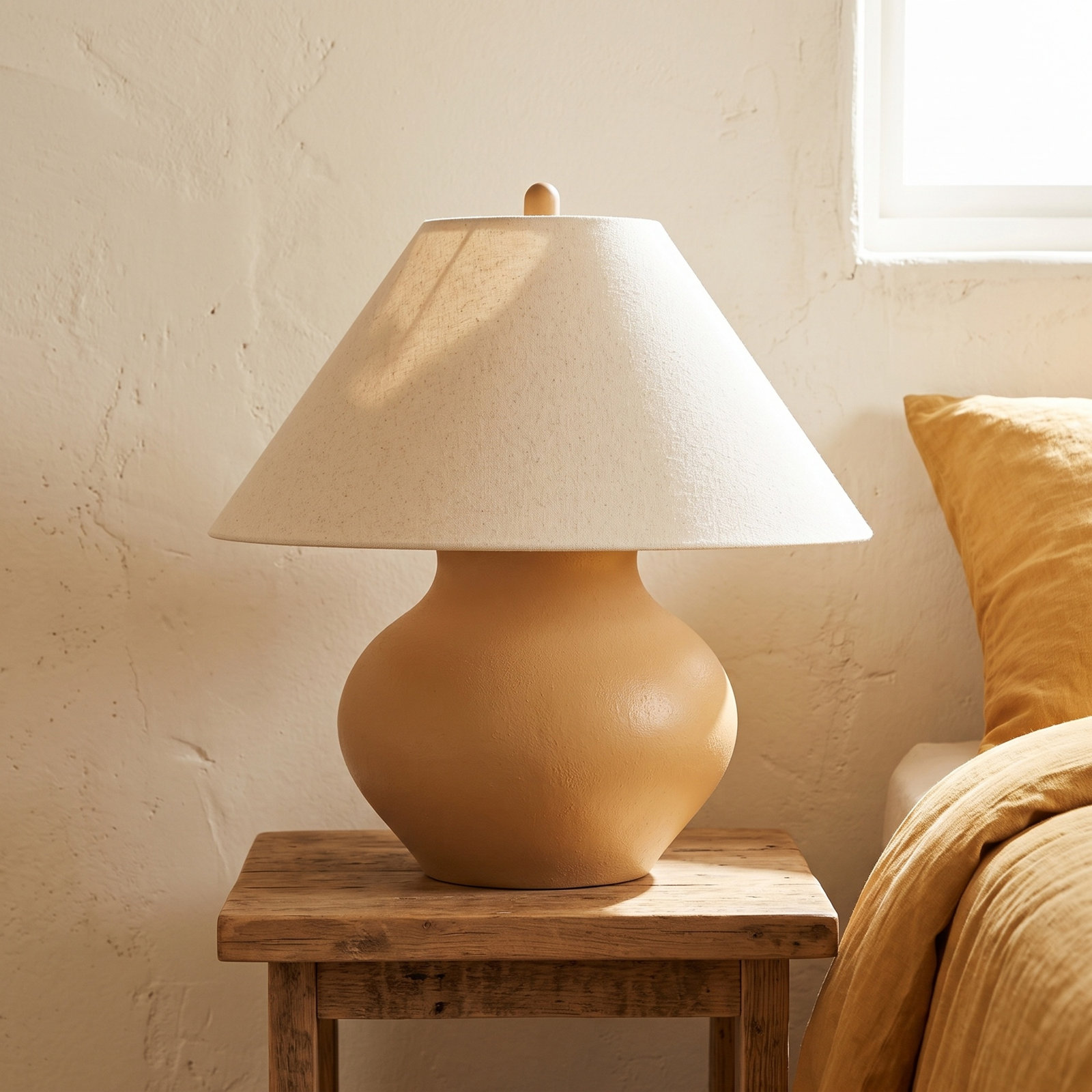 Dimmable Linen Lamp Base