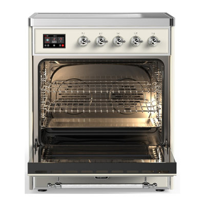 Majestic III Series 30 Inch Induction Range with 4 Induction Elements in Stainless Steel (Burnished Trim)