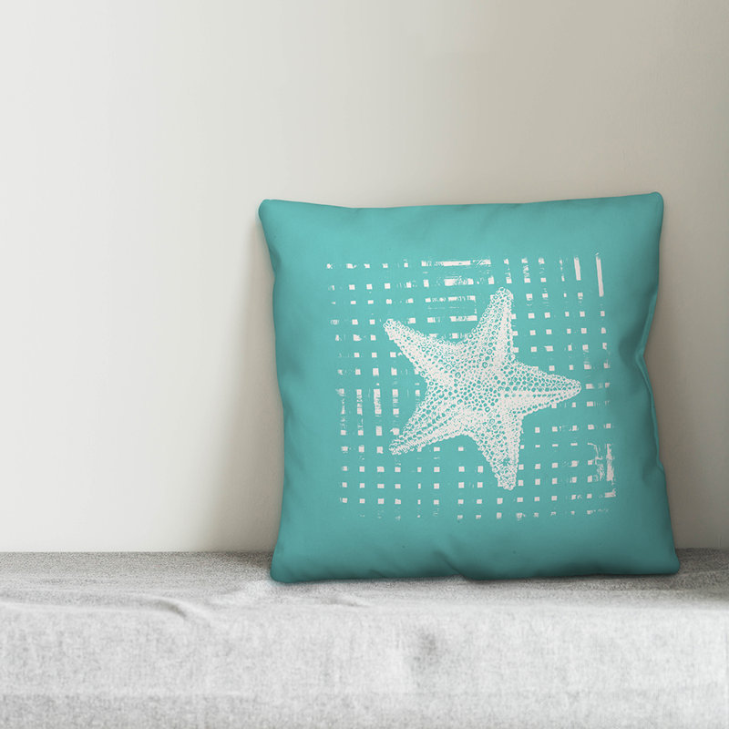 Reversible Throw Pillow, Polyester/Polyfill, Square 20"