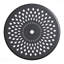 Ensemble de salle à manger 5 pièces en fonte d'aluminium toutes saisons comprenant 4 chaises pivotantes et une table ronde de 30,71 po avec structure noire-1865614238