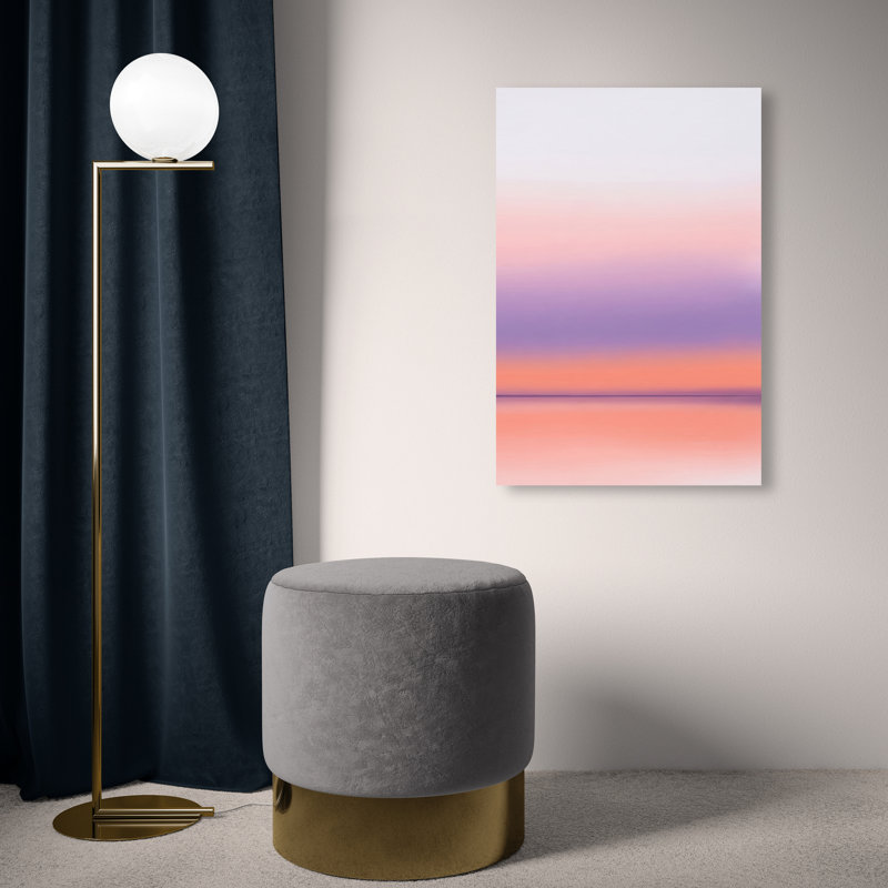 Peach Coastline Print by Oliver Gal, 15"H x 10"W, Gallery Wrapped