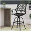 Tabouret pivotant en fonte d'aluminium