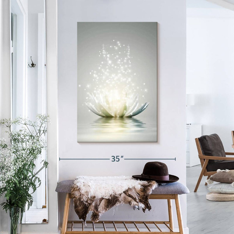 Sur toile, H 24 po x l 36 po x P 1,25 po