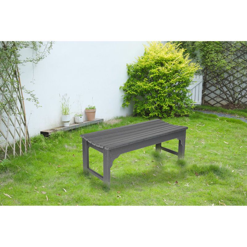 Banc de foyer d'extérieur gris - toutes saisons, protégé, capacité de 500 lb, porche de rassemblement chaleureux, finition attrayante