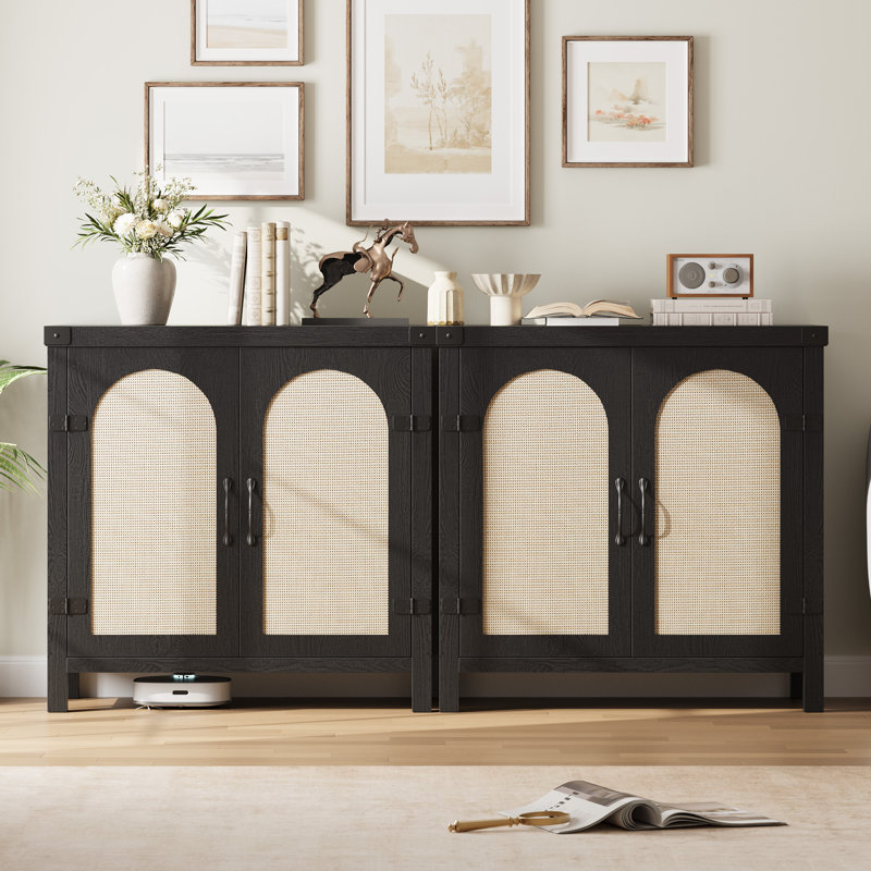 Buffet Farmhouse Boho Rattan