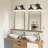 Balfor 2-Light Dimmable Matte Black Vanity Light