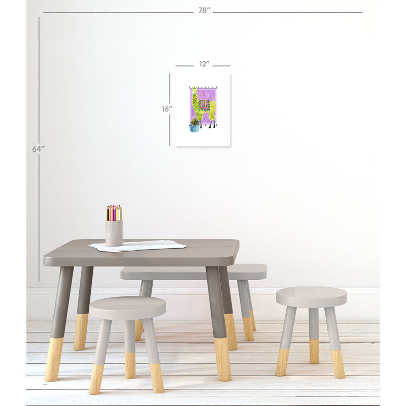 «Rolled Lovely Llama IV», impression sur papier, H 16 po x l 12 po x P 1 po