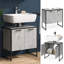 60Cm Free-Standing Single Bathroom Vanity Base Only-59480154