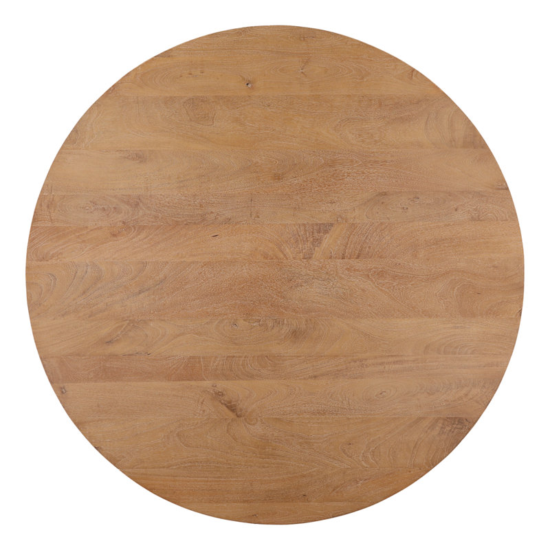 Meylin Dining Table Light Natural, 30" H x 60" L x 60" W, Light Natural