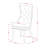 5-Piece Linen White Solid Wood Top - Round Upholstered Dining Room Set - (Seats-4)-147536045