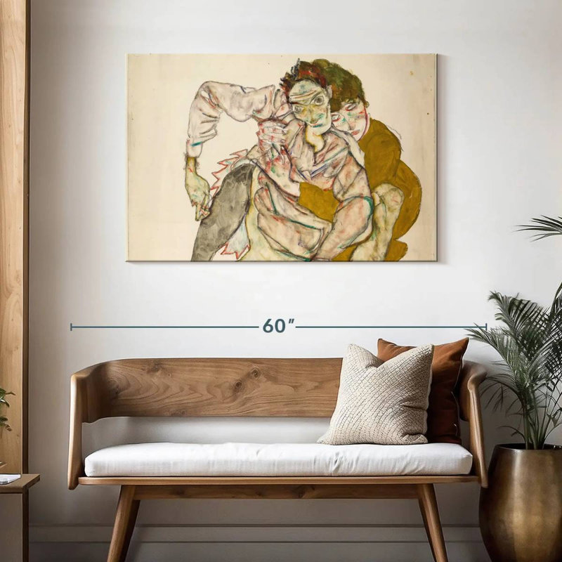 Couple de Hardie assis, H 30 po x l 45 po