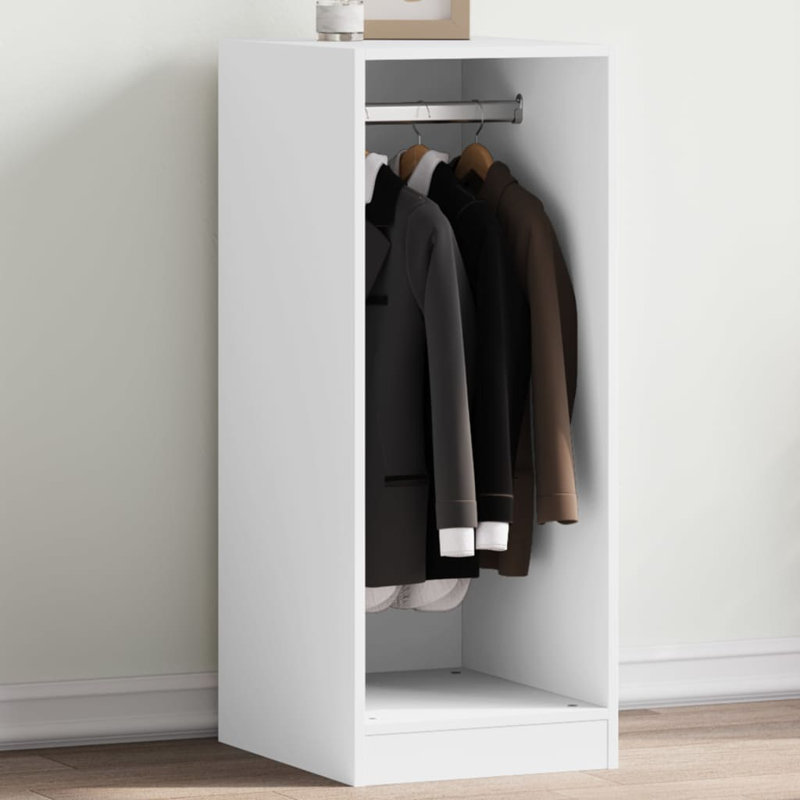 Sharetha Manufactured Wood Wardrobe, White