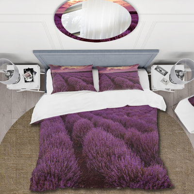 Purple Microfiber Duvet Cover Set