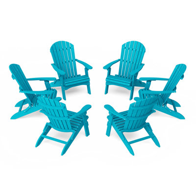Heritage Folding Adirondack Chairs Set Of 6