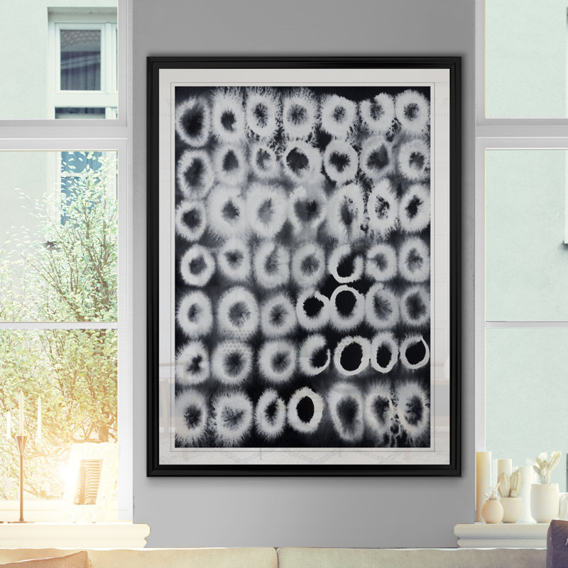 Electrified III - Print on Canvas, 18.5" H x 24.5" W x 1.5" D, Black Framed