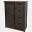 Commode combinée 4 tiroirs en bois massif l 43 po Zylpha-459228354