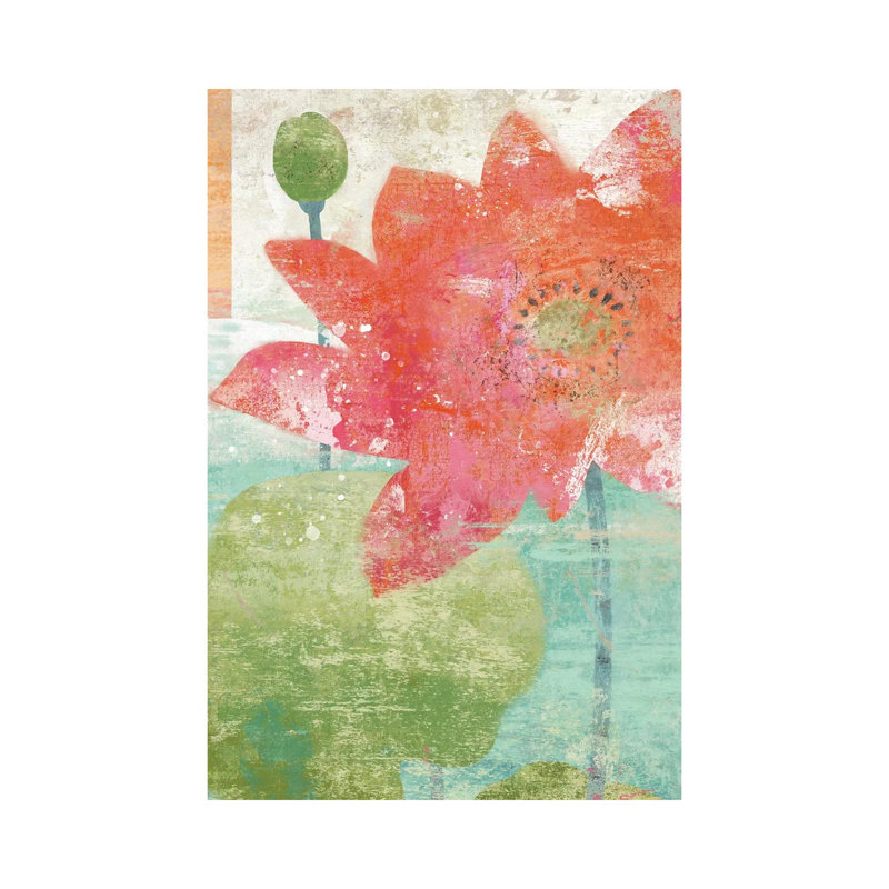 Lotus I by Suzanne Nicoll - Gallery-Wrapped Canvas Giclée on Canvas, 20.32 cm H x 30.48 cm W, Canvas