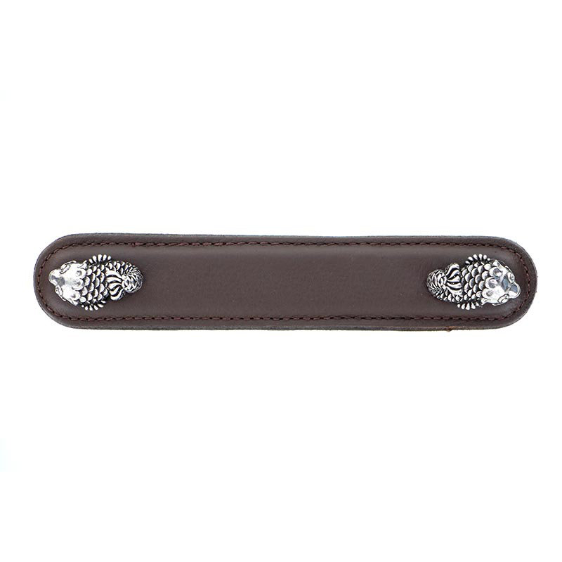 Pollino Bar Pull, 6", Antique Brass