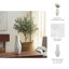 Vase sculpté en porcelaine avec silhouette courbée organique et détails texturés complexes pour un accent artistique et une décoration contemporaine dans des décors modernes-472858096