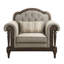 Fauteuil capitonné Enon