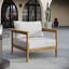 Ensemble de fauteuil et repose-pieds d'extérieur en bois de teck Wren-105239746-105239748