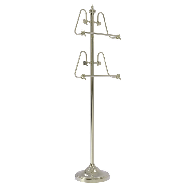 Porte-serviettes sur pied Gober, Nickel poli