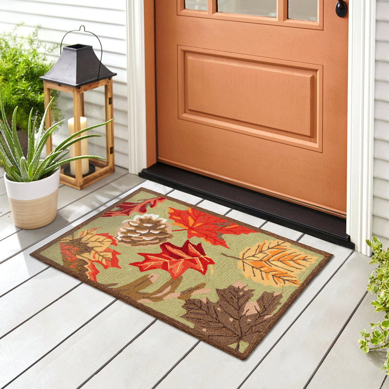 Consuello Hand Tufted Floral Indoor / Outdoor Rug, Rectangle 2' x 3'