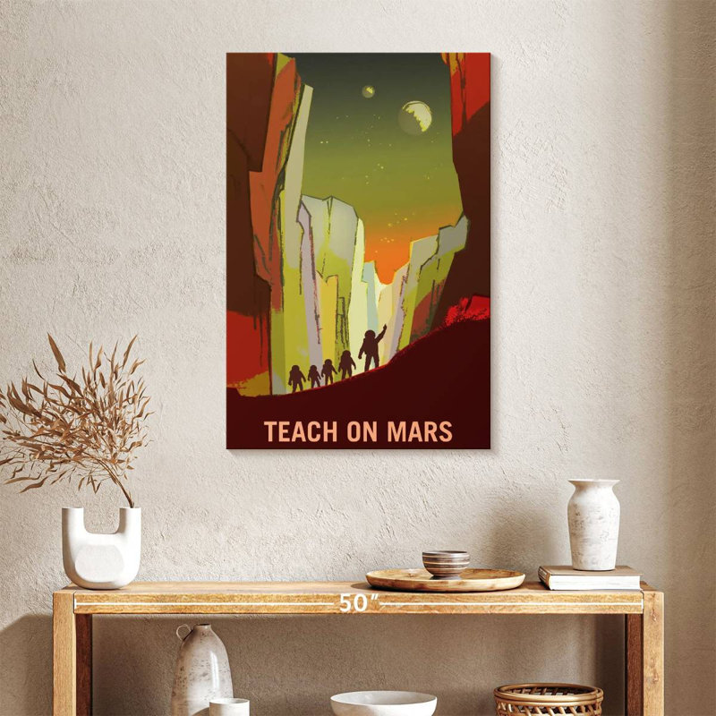 Oberle Mars Explorers Wanted Poster III, 36" H x 24" W