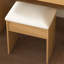 Table de coiffeuse compacte avec miroir à DEL, prise de courant et tabouret