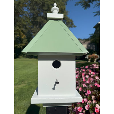 Jaxx 19'' H x 9'' W x 9'' D Post Water Resistant Birdhouse