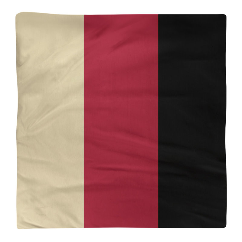 Cotton No Pattern Square Napkin, Sonoran Sand/Sedona Red/Black