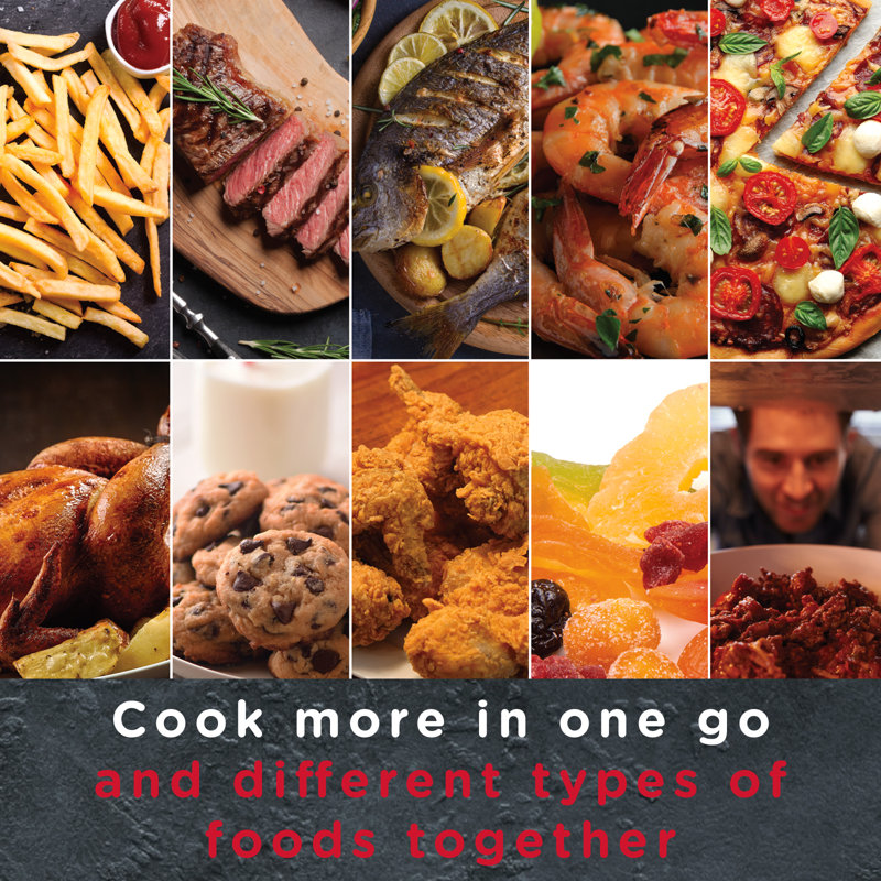 21L Air Fryer Oven with Rotisserie, Full Accessory Set