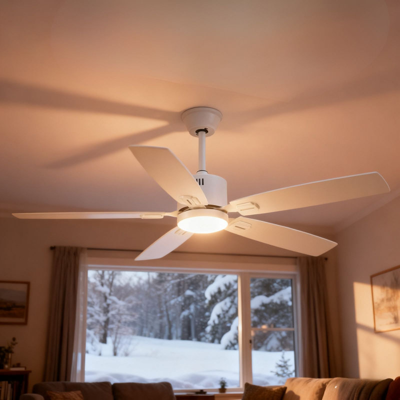 Ceiling Fans With Lights, Smart Ceiling Fan With App And Remote Control, White, 52" Wide