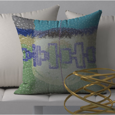 Abstract Throw Pillow
